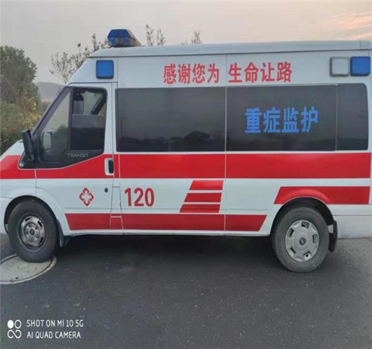 王五镇救护车出租服务案例3